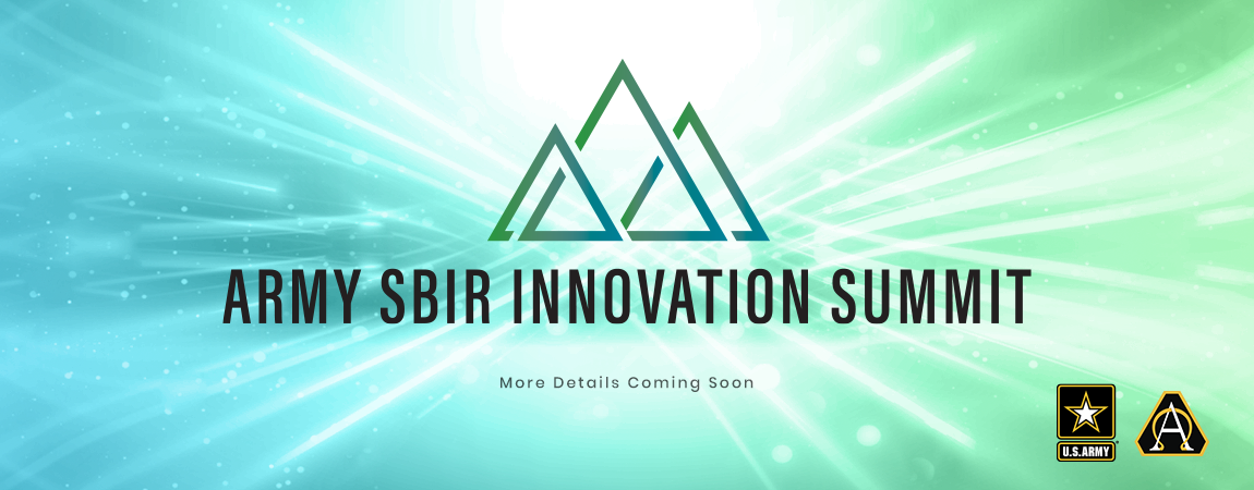 Army SBIR Innovation summit graphic